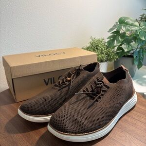 VILOCY Men’s Dress Sneakers Brown